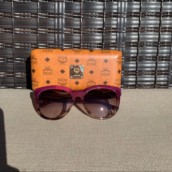 MCM Purple Ombré Sunglasses Cat Eye - Picture 3 of 10